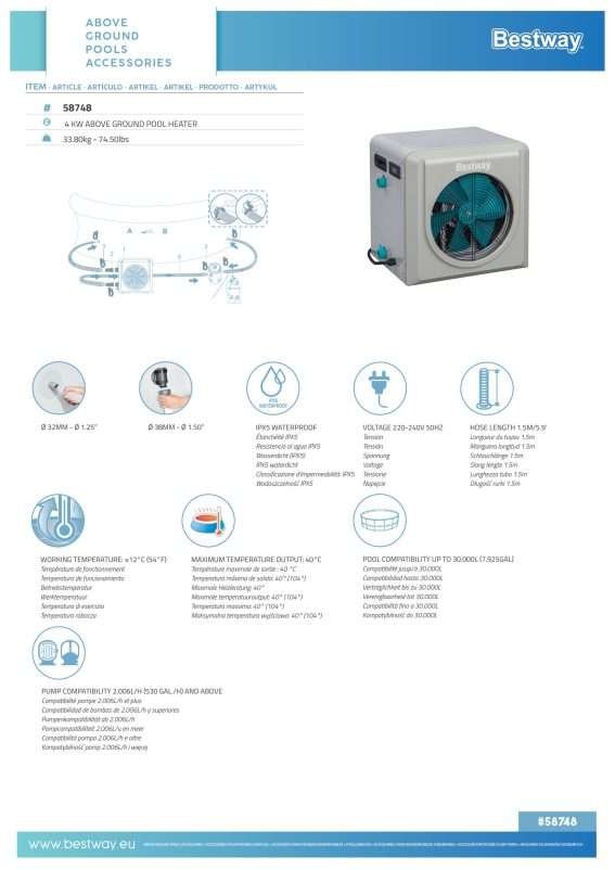 Pool Heater 58784