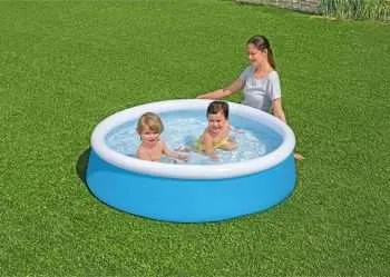 Alternative view of Bestway 57241 | Size 5.0 x 5.0 x 1.33 Ft | Inflatable Round Fast Set Portable Ready-Made Swimming Pool