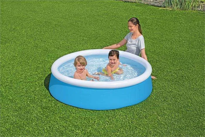 Bestway 57241 | Size 5.0 x 5.0 x 1.33 Ft | Inflatable Round Fast Set Portable Ready-Made Swimming Pool - Image 2