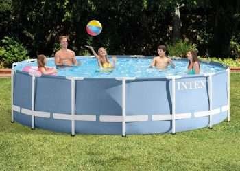 Alternative view of Intex 26728 | Size 15.0 x 15.0 x 2.75 Ft | Prism Frame Round Metal Frame Portable Ready-Made Swimming Pool
