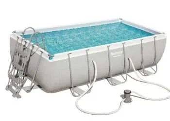 Alternative view of Bestway 56441 | Size 13.3 x 6.5 x 3.20 Ft | Power Steel Rectangular Metal Frame Portable Ready-Made Swimming Pool