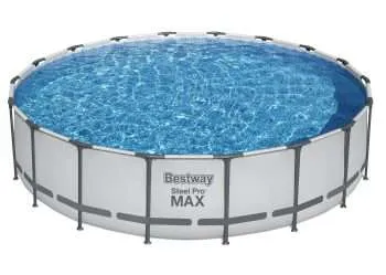 Alternative view of Bestway 56462 | Size 17.8 x 17.8 x 4.00 Ft | Steel Pro MAX Round Metal Frame Portable Ready-Made Swimming Pool