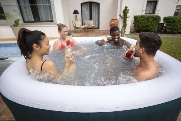 Bestway 60015 | Size 5.92 x 5.92 x 2.16 Ft | Inflatable Portable Spa Lay Z Bathtub Ibiza - Image 5