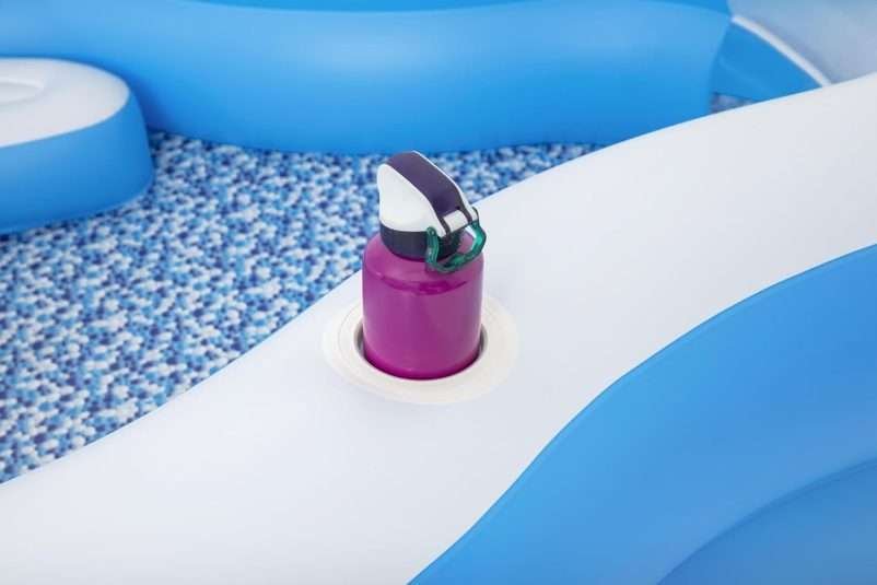 Bestway 54409 | Size 8.10 x 6.6 x 1.6 Ft |  Splashview Inflatable Fast Set Portable Ready-Made Swimming Pool