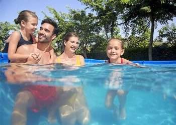 Alternative view of Bestway 56424 | Size 13.1 x 6.11 x 2.60 Ft | Steel Pro Rectangular Metal Frame Portable Ready-Made Swimming Pool