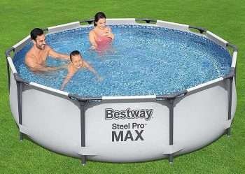 Alternative view of Bestway 56406 | Size 10.0 x 10.0 x 2.50 Ft | Steel Pro MAX Round Metal Frame Portable Ready-Made Swimming Pool