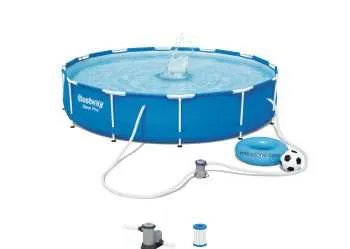Bestway 56681 | Size 12.0 x 12.0 x 2.5 Ft | Steel Pro Round Metal Frame Portable Ready-Made Swimming Pool