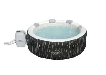 Bestway 60059 | Size 6.40 x 6.40 x 2.10 Ft | Inflatable Portable Spa Lay Z Bathtub Hollywood
