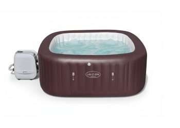 Bestway 60033 | Size 6.80 x 6.80 x 2.60 Ft | Inflatable Portable Spa Lay Z Bathtub Maldives