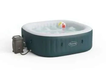 Bestway 60015 | Size 5.92 x 5.92 x 2.16 Ft | Inflatable Portable Spa Lay Z Bathtub Ibiza