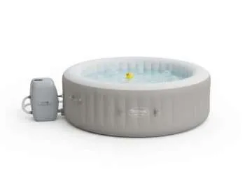Bestway 60007 | Size 5.90 x 5.90 x 2.17 Ft | Inflatable Portable Spa Lay Z Bathtub Tahiti