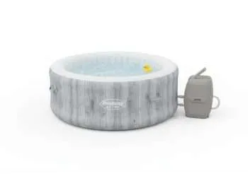 Bestway 60085 | Size 5.91 x 5.91 x 2.17 Ft | Inflatable Portable Spa Lay Z Bathtub Fiji
