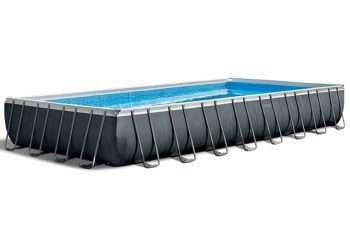 Alternative view of Intex 26374 | Size 32.0 x 16.0 x 4.33 Ft | Ultra XTR Rectangular Metal Frame Portable Ready-Made Swimming Pool