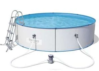 Alternative view of Bestway 56377 | Size 12.0 x 12.0 x 2.95 Ft | Hydrium Steel Round Metal Frame Portable Ready-Made Swimming Pool