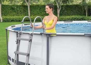 Alternative view of Bestway 56418 | Size 12.0 x 12.0 x 3.30 Ft | Steel Pro MAX Round Metal Frame Portable Ready-Made Swimming Pool