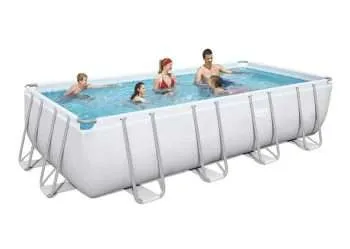 Alternative view of Bestway 56466 | Size 18.0 x 8.98 x 4.00 Ft | Power Steel Rectangular Metal Frame Portable Ready-Made Swimming Pool