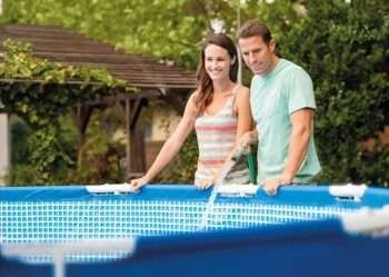 Alternative view of Intex 28212 | Size 12.0 x 12.0 x 2.75 Ft | Round Metal Frame Portable Ready-Made Above Ground Swimming Pool