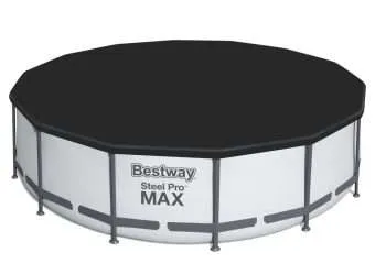 Alternative view of Bestway 5612Z | Size 16.0 x 16.0 x 4.00 Ft | Steel Pro MAX Round Metal Frame Portable Ready-Made Swimming Pool