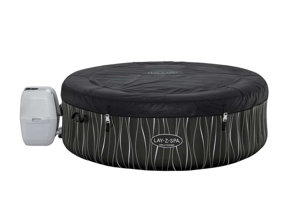 Bestway 60059 | Size 6.40 x 6.40 x 2.10 Ft | Inflatable Portable Spa Lay Z Bathtub Hollywood - Image 11