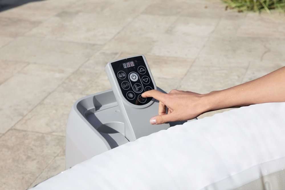 Bestway 60059 | Size 6.40 x 6.40 x 2.10 Ft | Inflatable Portable Spa Lay Z Bathtub Hollywood - Image 8