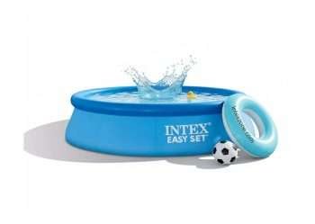 Intex 28130 | Size 12.0 x 12.0 x 2.50 Ft | Easy Set Round Inflatable Portable Swimming Pool