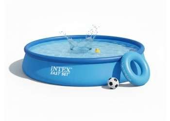 Intex 28158 | Size 15.0 x 15.0 x 2.75 Ft | Easy Set Round Inflatable Portable Swimming Pool