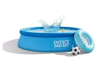 Intex 28160 | Size 15.0 x 15.0 x 3.00 Ft | Easy Set Round Inflatable Above Ground Swimming Pool