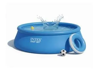 Intex 28168 | Size 15.0 x 15.0 x 4.00 Ft | Easy Set Round Inflatable Portable Above Ground Swimming Pool