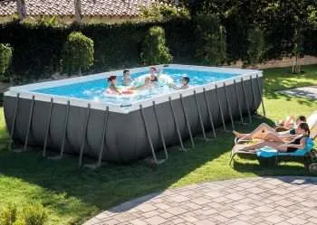 Alternative view of Intex 26356 | Size 18.0 x 8.98 x 4.30 Ft | Ultra XTR Frame Rectangular Metal Frame Portable Ready-Made Swimming Pool