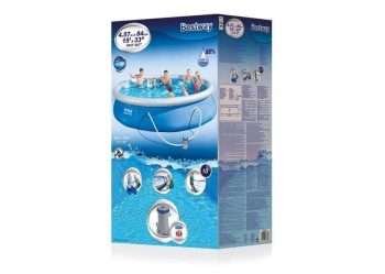 Alternative view of Bestway 57316 | Size 15.0 x 15.0 x 2.75 Ft | Fast Set Inflatable Round Portable Ready-Made Swimming Pool