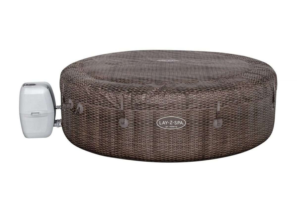 Bestway 60023 | Size 7.00 x 7.00 x 2.30 Ft | Inflatable Portable Spa Lay Z Bathtub St Moritz - Image 2